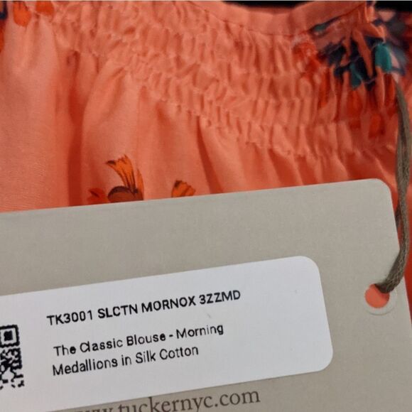 Tucker The Classic Blouse Morning Medallions in Silk Cotton - Picture 6 of 10